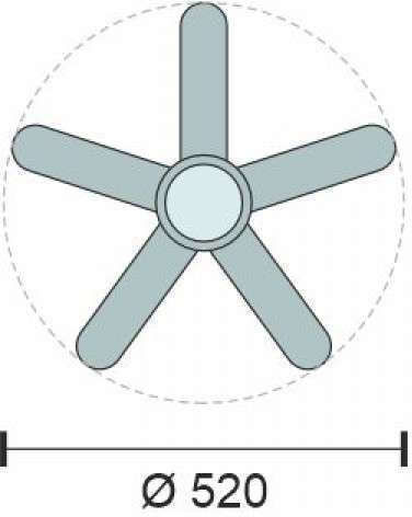 Spot Light Spot Light Deckenventilator mit Leuchte Weiß