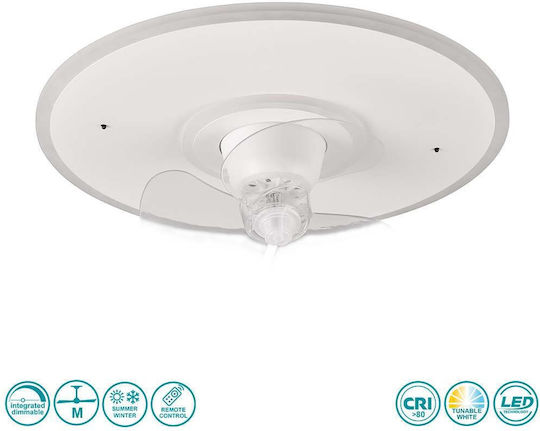 Trio Lighting Nybro Deckenleuchte 50cm mit Leuchte Weiß