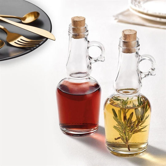 Excellent Houseware Σετ Λαδόξιδο Γυάλινο με Ροή 250ml