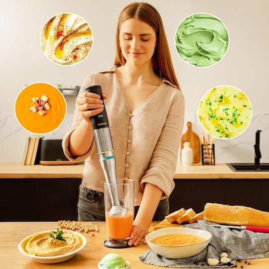 Cecotec Katana 15 Smash B Handmixer mit Inox-Stab 1000W Schwarze