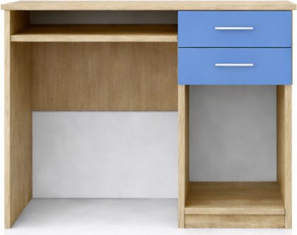 No 8 Birou pentru copii din Melamină Oak-Light Blue 100x55x80cm