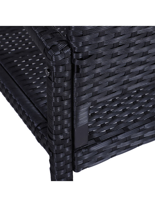 Παγκάκι Εξωτερικού Χώρου Rattan 122x60x85cm
