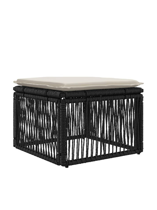 Three-Seater Outdoor Rattan Sofa with Cushions 62x62x70cm