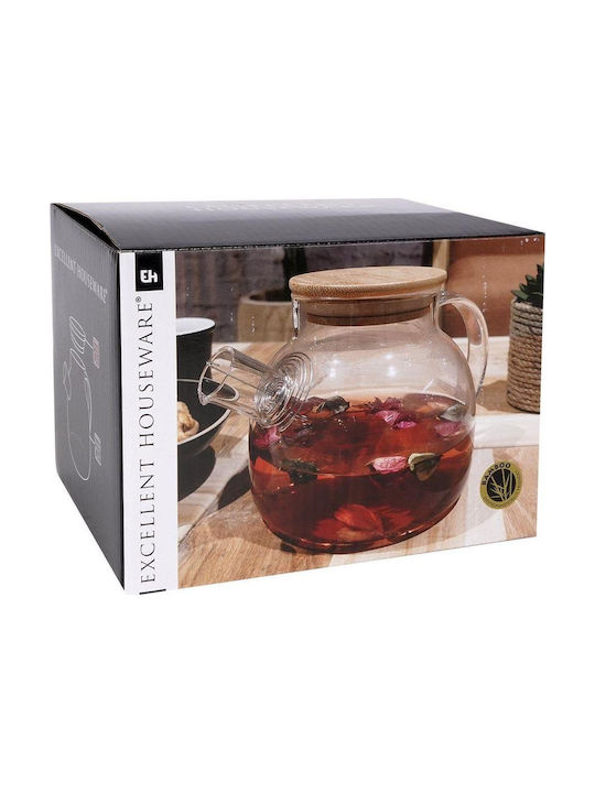 Excellent Houseware Krug Glas 1000ml 1Stück