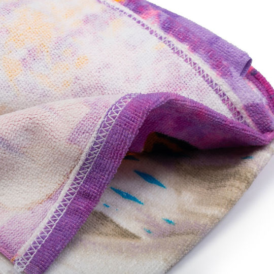 Kids' Beach Towel Microfiber 70x140 Dimcol Frozen 707 Purple