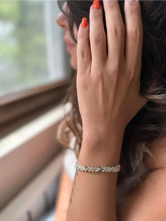 SteweHome Damen Armband aus Silber mit Zirkon