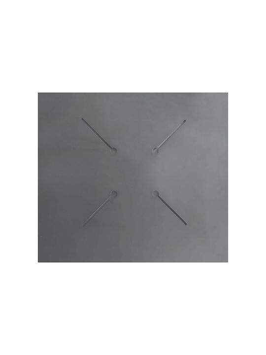 Varossi Rectangular Table Surface HPL Black Lava 80x80x1.2cm 700-048