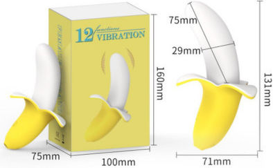 Banana-shaped Mini Κλειτοριδικός Δονητής Κίτρινος