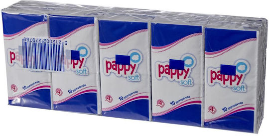 Pappy Soft Χαρτομάντηλα 4 Blätter 10 Verpackungen