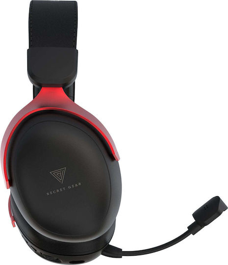 Secret Gear SX1 Wireless Over Ear Gaming Headset with Bluetooth / USB Connection Red