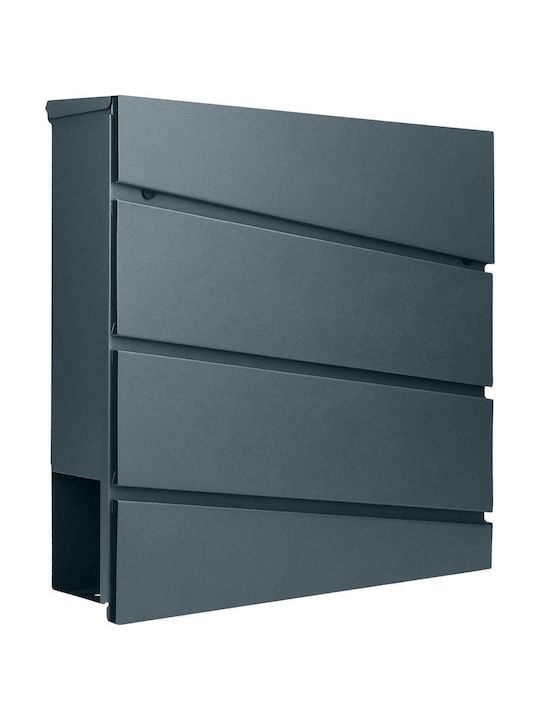 Virone Outdoor Mailbox Metallic in Gray Color 37.5cm