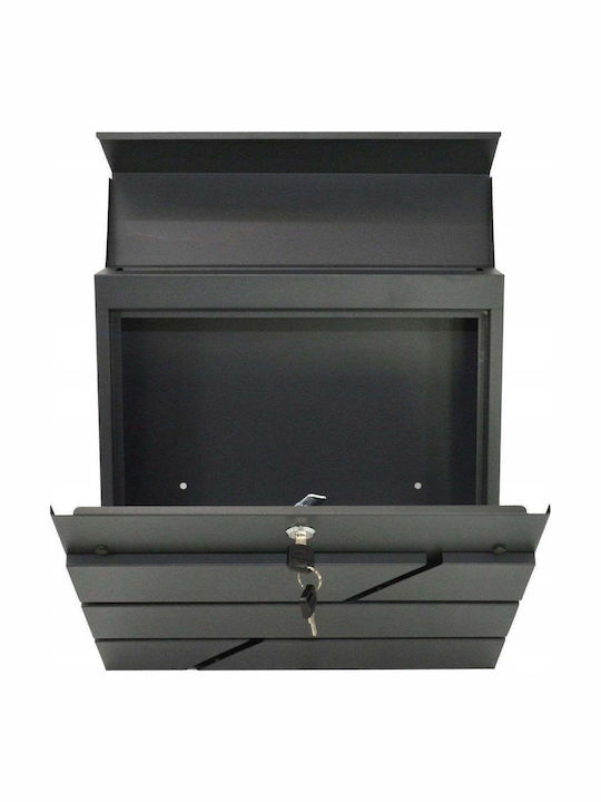 AWTools Cutie Poștală Pentru Exterior Din Inox Culoare Gri 37x37x10.5cm