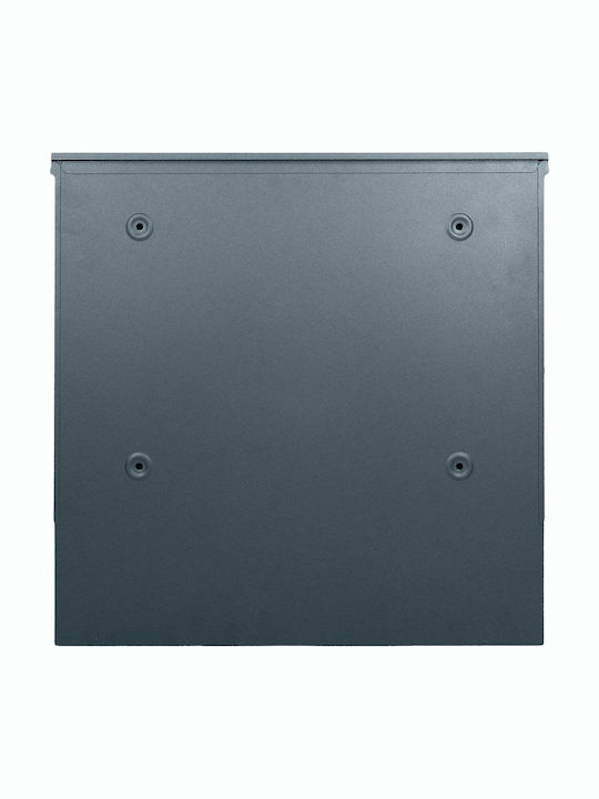 Virone Outdoor Mailbox Metallic in Gray Color 37.5cm