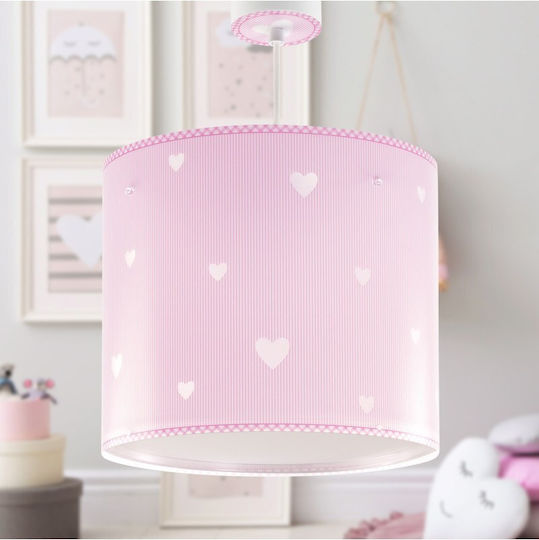 Ango Sweet Dreams Einfaches Licht Kinderzimmer-Deckenleuchte Kremasto aus Kunststoff 15W mit E27 Sockel Rosa