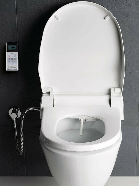 GSI Pura Swirl Boden-WC mit Uspa Abdeckung Soft Close und Bidet Weiß GSI Pura Swirl Boden-WC mit Uspa Abdeckung Soft Close und Bidet Weiß
