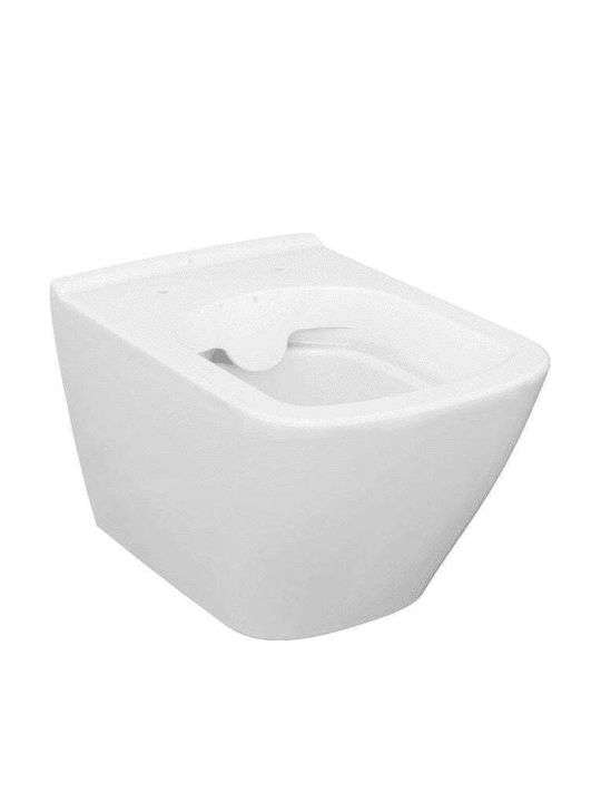 Cersanit Clean On Wandhängende Toilette mit Deckel Duroplast Weiße
