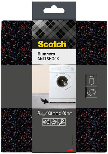 Scotch 3M-4064035051761 Антивибрационни Подложки За Пералня От Пластмаса 4 Бр