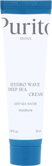 Purito Deep Sea Pure Water Богат Хидратиращ Дневен Крем За Лице С Хиалуронова Киселина И Хайвер 50гр