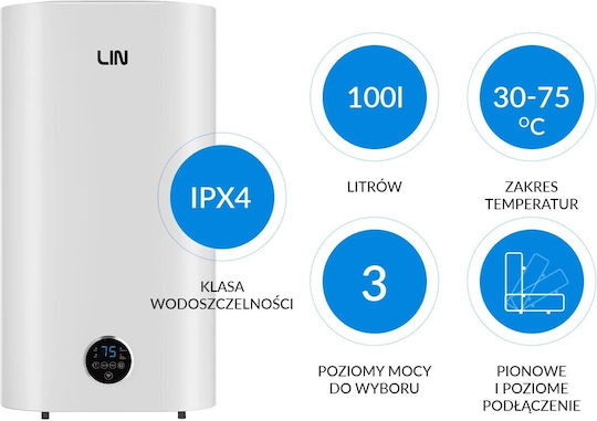 Lin Universal Cazan electric 100lt Inox Vertical 2kW cu Wi-Fi