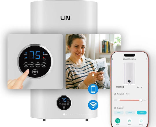 Lin Universal Cazan electric 100lt Inox Vertical 2kW cu Wi-Fi