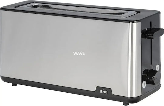 Braun Toaster Φρυγανιέρα 2 Θέσεων 1030W Inox