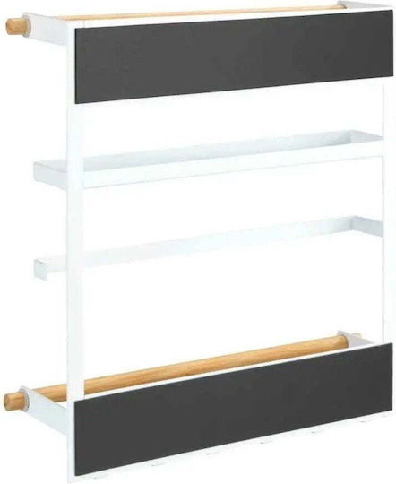 Wenko Държач За Хартиени Кърпички Металик Бял 33x6x8см