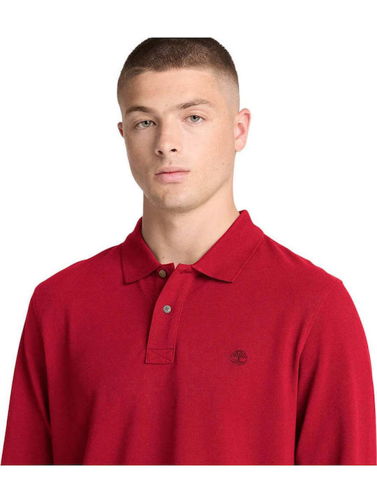 Millers River Polo Long Sleeve Red