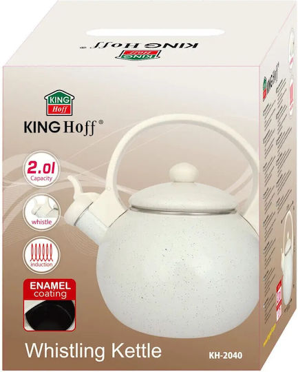 KING Hoff Кетъл Емайлиран Бежов 2000ml