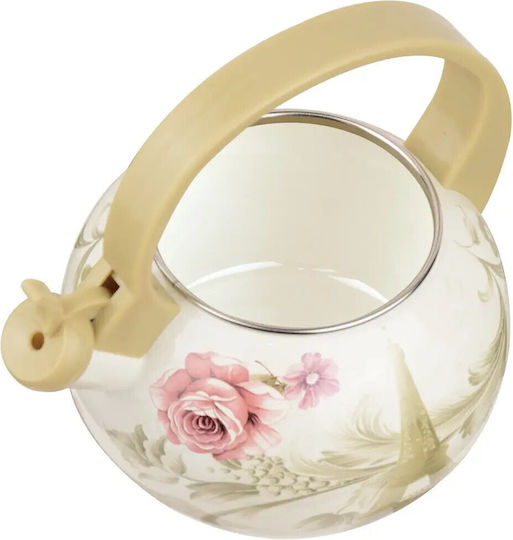 KING Hoff Enamel Boiler Beige 2000ml