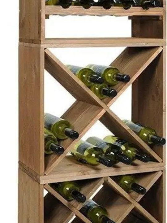 Kesper Cu picioare Suport pentru Sticle Lemn pentru 20 Sticle Maro 50x50x25εκ.