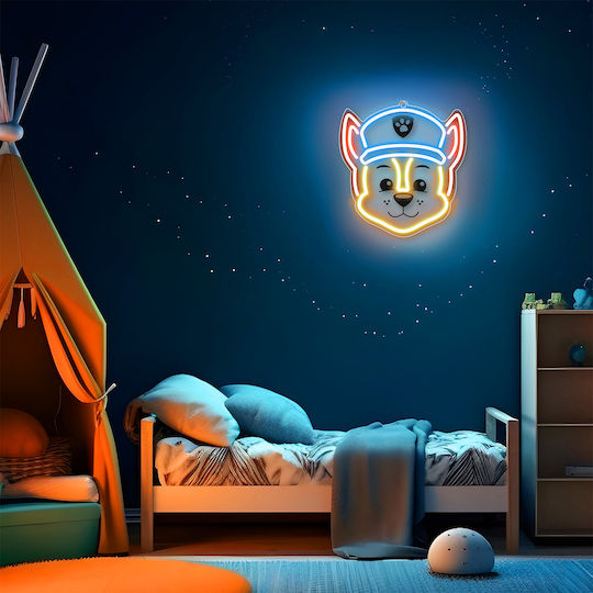 Paw Patrol Παιδικό Φωτιστικό Τοίχου Led Πλαστικό