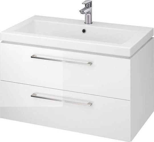 Cersanit Lara Blat cu Lavoar L80xW46xH45cm Alb