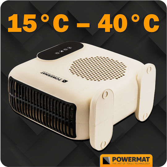 Powermat Fan Heater Room Floor White 2000W