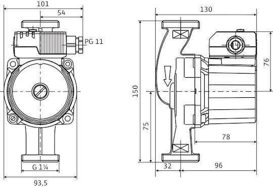 Wilo Star-Z 20/4 Pompa de circulație Recirculare a apei calde de consum 150mm