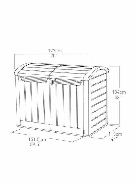 Keter Keter Outdoor Storage Box Brown
