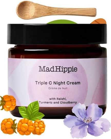 Mad Hippie Triple C 72-Часов Нощен Крем За Лице За Хидратация И Несъвършенства По Кожата С Витамин С 60ml