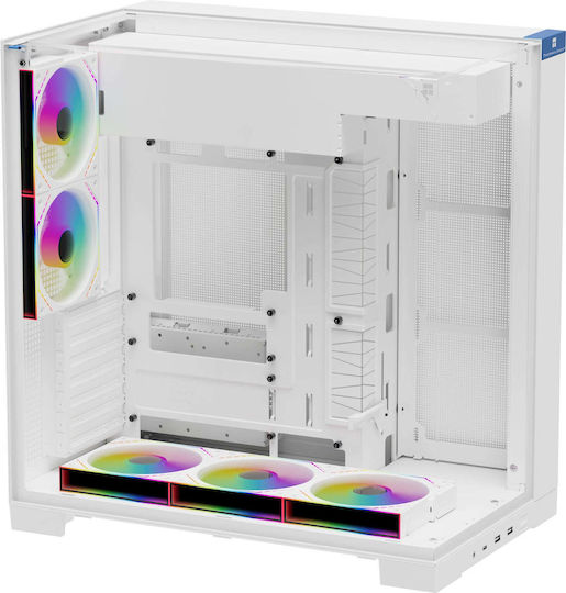 Thermalright A70 Геймърско Midi Tower Компютърно Кутийо с Страничен Прозорец и ARGB Осветление Бяло