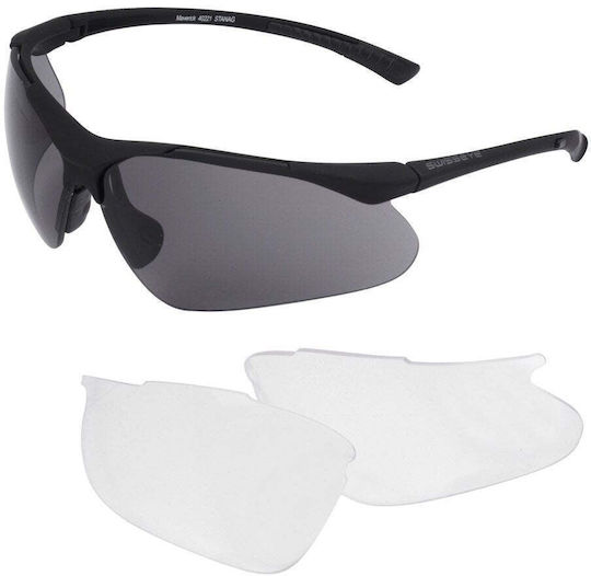 Swiss Eye Ochelari de tir Maverick în Set 2 Lentile cu Protecție Anticeț și Antireflex, și Protecție UV Negre