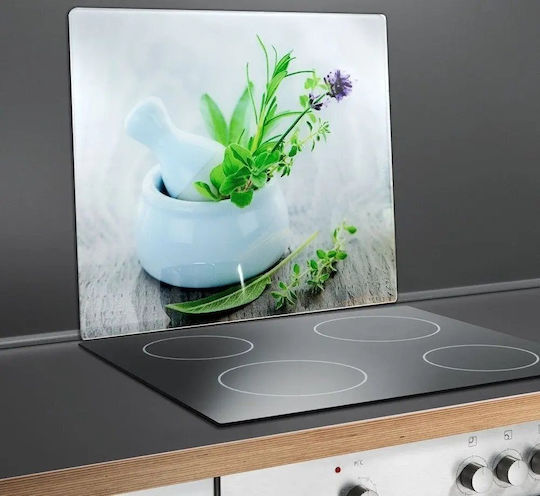 Wenko Glass Hob Protector Herb Garden 56 x 50 Cm Multicolored