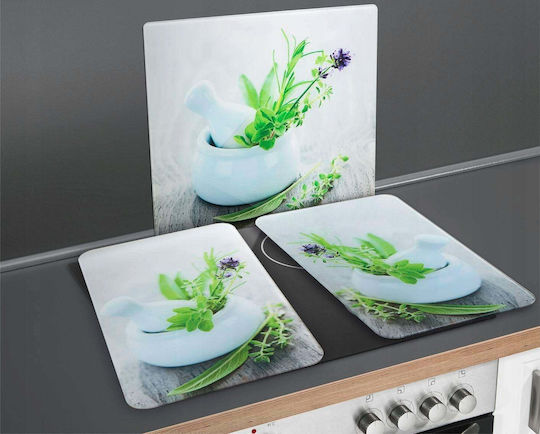 Wenko Glass Hob Protector Herb Garden 56 x 50 Cm Multicolored