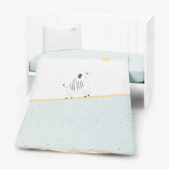 Kikka Boo Baby Crib Bedding Set Stripy Friends 3pcs Multicolour