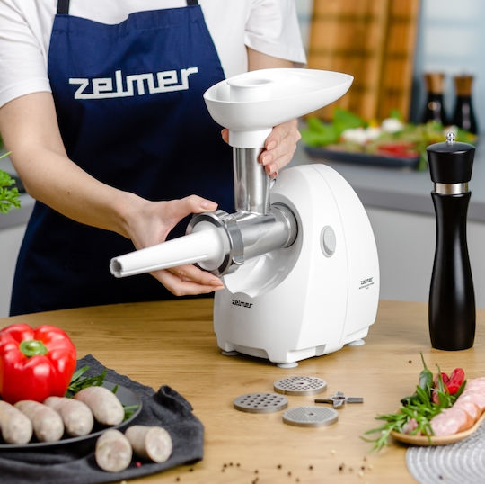 Zelmer ZMM4080B Μηχανή Άλεσης Κιμά 1900W Λευκή