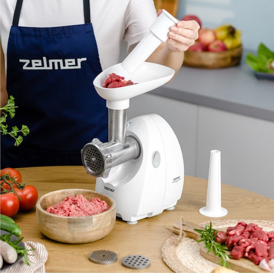 Zelmer ZMM4080B Μηχανή Άλεσης Κιμά 1900W Λευκή