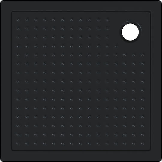 vidaXL Square Acrylic Shower Tray 90x90cm Black