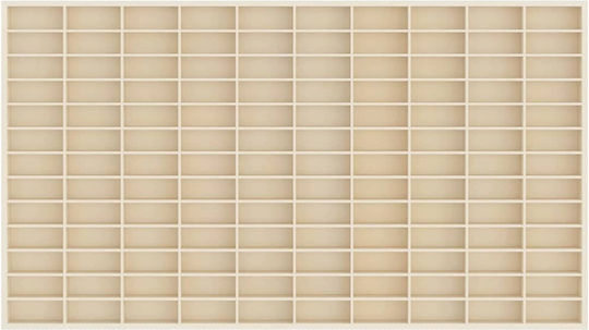 Kids Wall Mount Shelf Beige 98x4.5x55cm