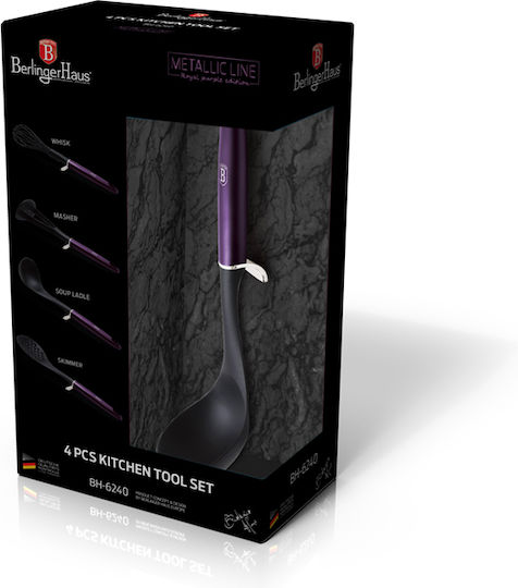 Berlinger Haus Plastic Cooking Utensil Set Purple Royal Purple Edition 4pcs