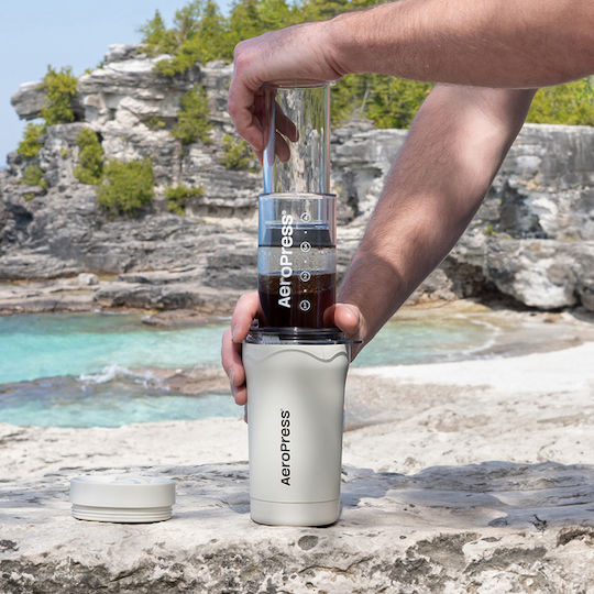 Aeropress Go Plus Reisesystem Beige