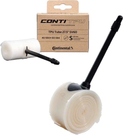Continental ContiTPU SV60 0182611 Cameră De Aer Pentru Anvelope De Bicicletă 27.5" x 1.75" / 2.35" P/V 60mm