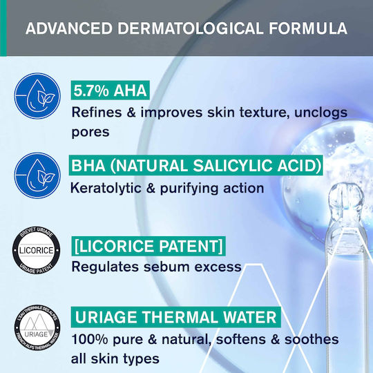 Uriage Hyseac Sos Drying Gel Face Day with AHA 15ml