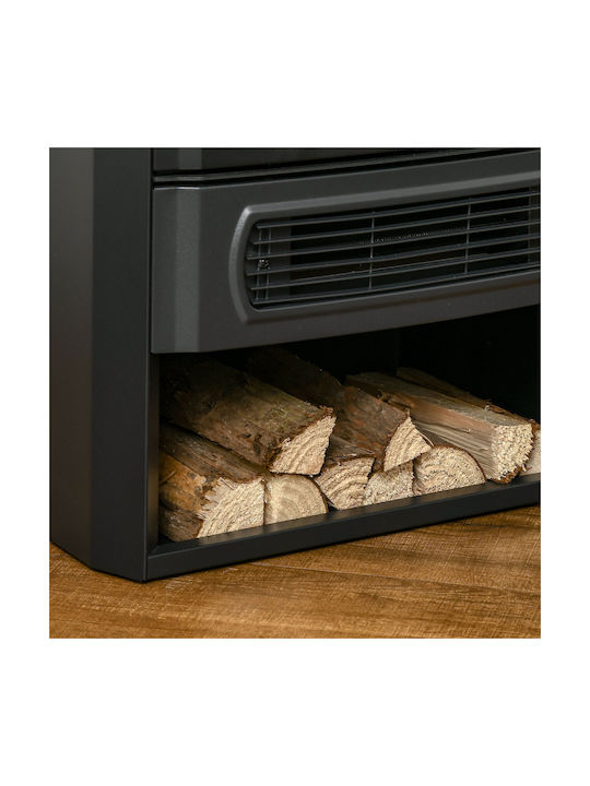 HomCom Под Електрическа печка 2000W 44.5x32см Черен